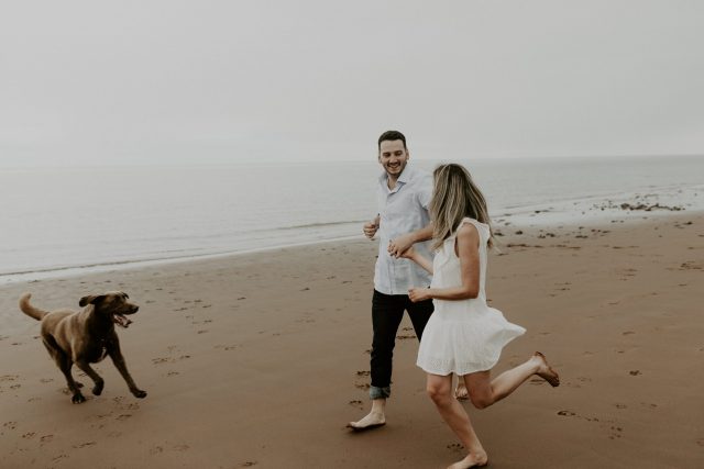summer beach engagements